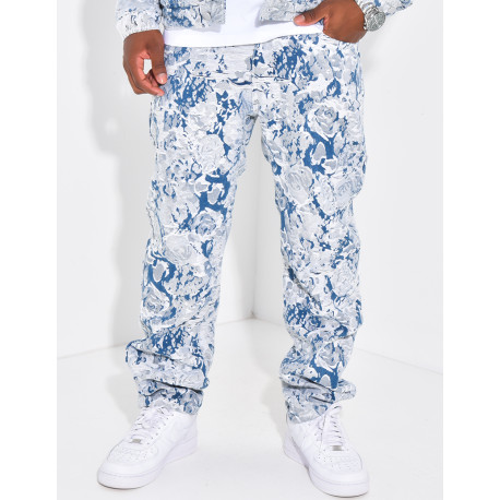 Pantalon à motifs