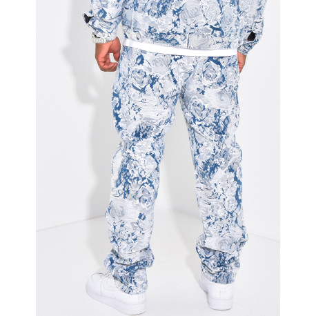 Pantalon à motifs