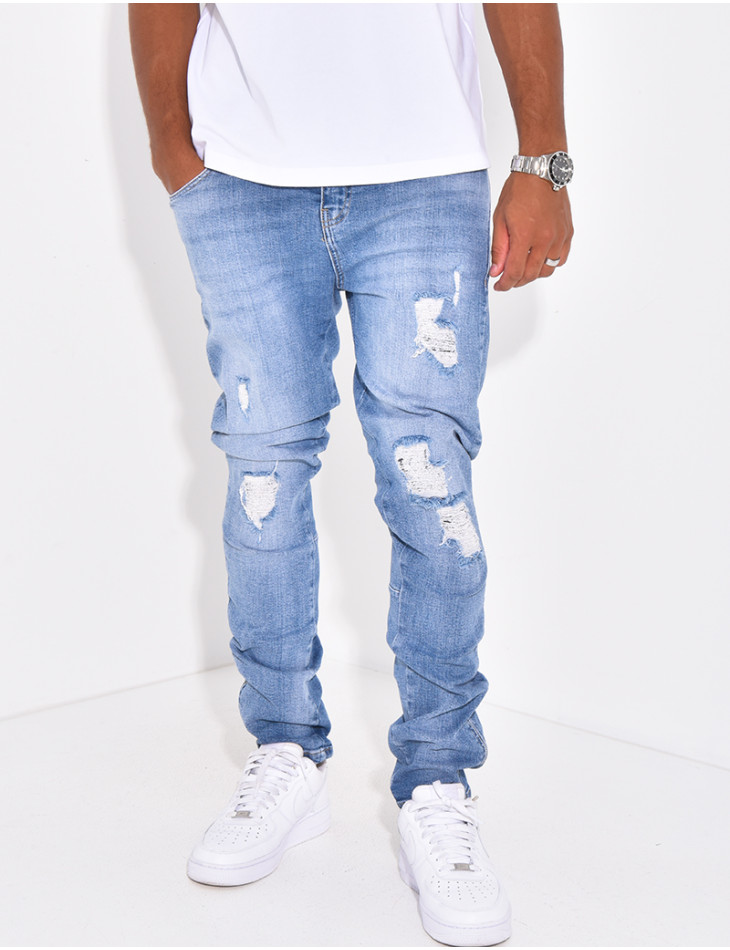 Jeans à fermeture éclaire