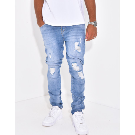 Jeans à fermeture éclaire