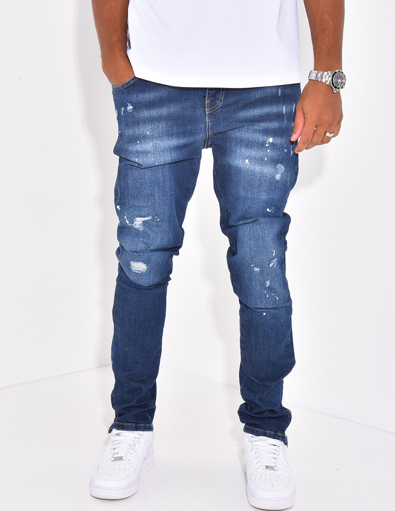 Jeans à fermeture éclaire...