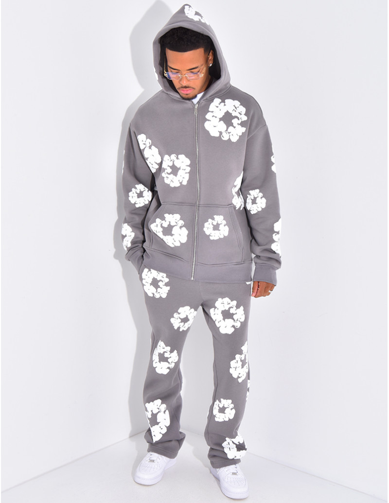 Ensemble de jogging à fleurs