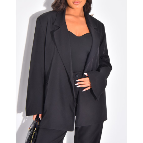 Set aus Oversize-Blazer und gerader Hose