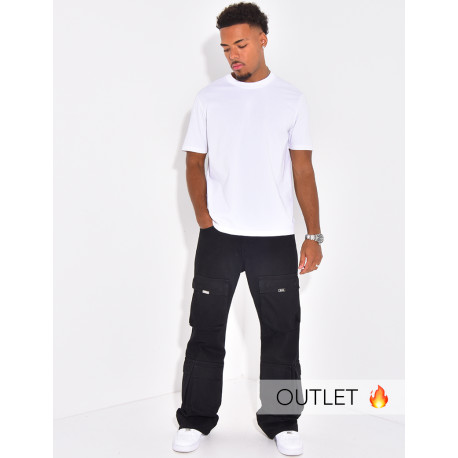 Jeans homme cargo noir