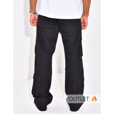 Jeans homme cargo noir