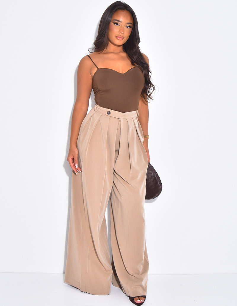 Pantalon de tailleur à...