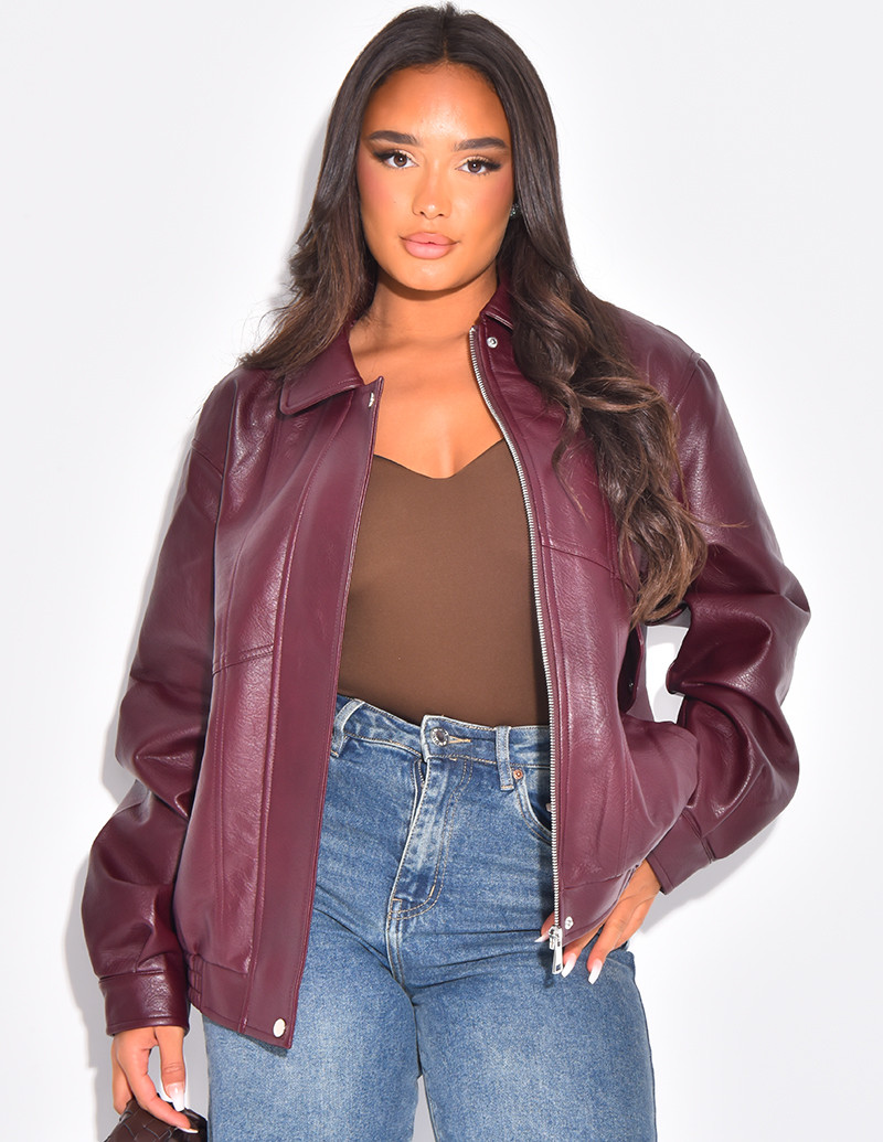 Oversize-Bomberjacke aus...