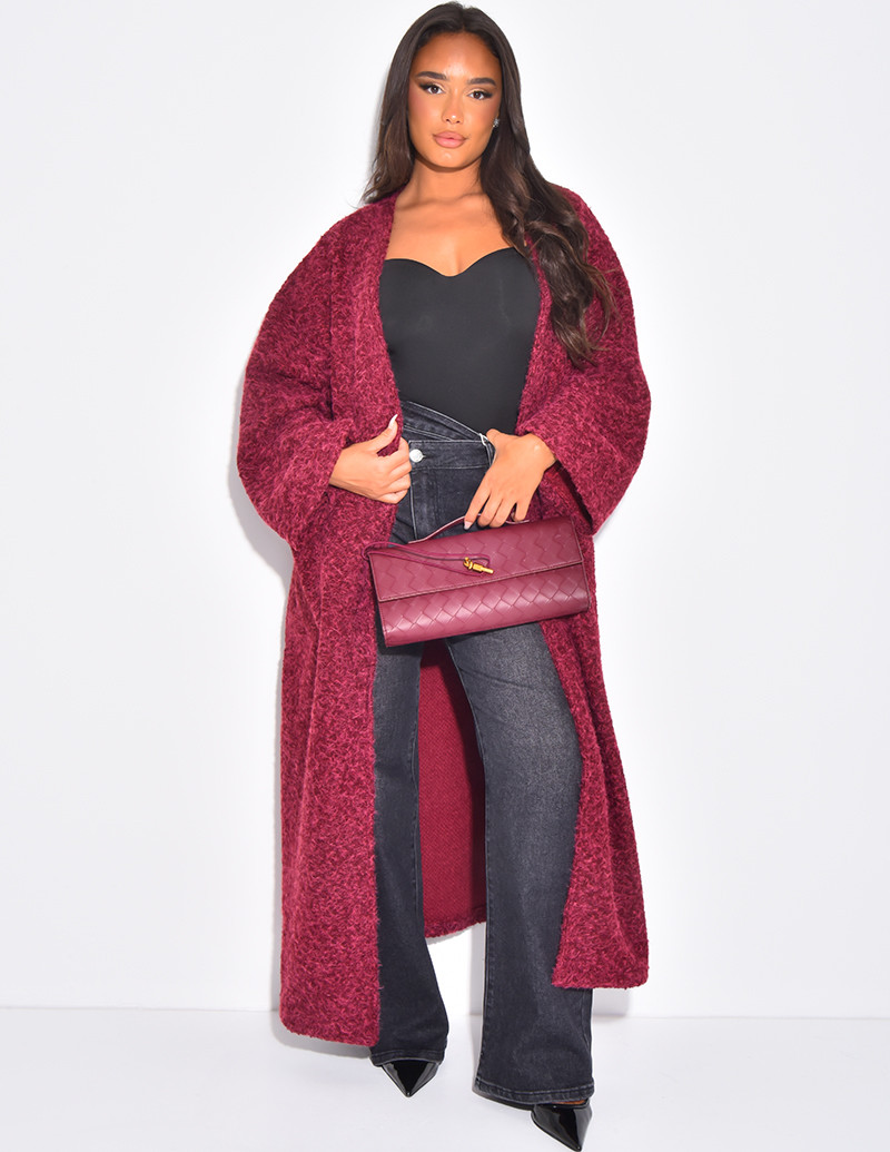 Oversize-Wollmantel in...