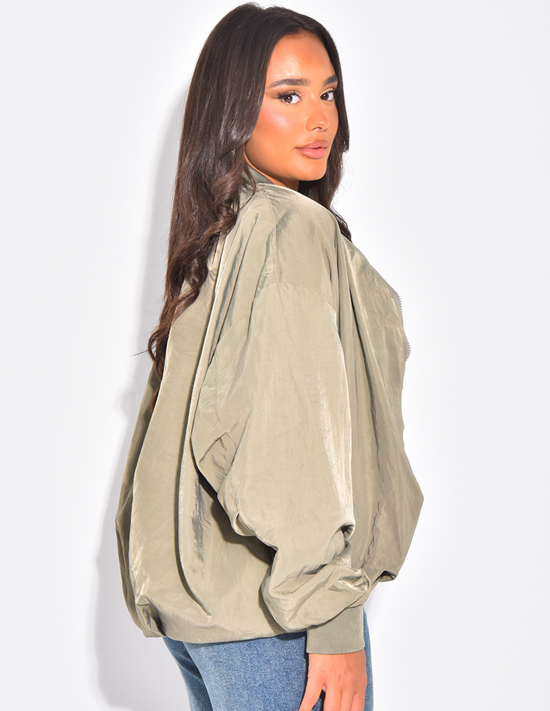 Bombers oversize en tissu...