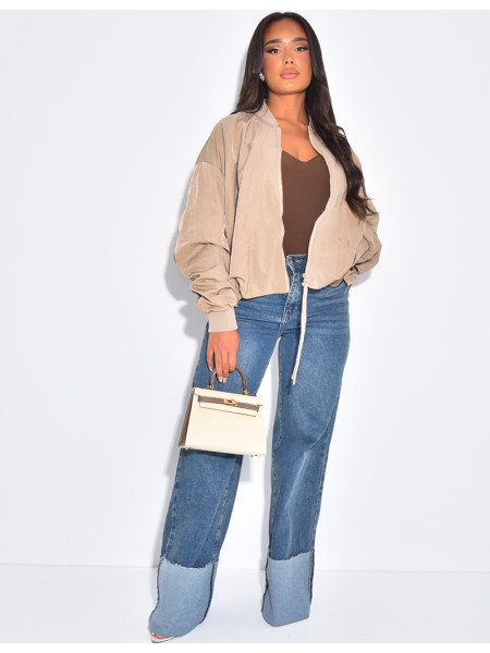 Bombers oversize en tissu imperméable