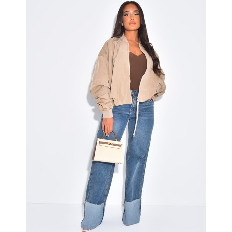 Bombers oversize en tissu imperméable