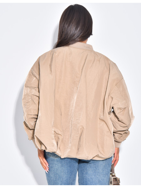 Bombers oversize en tissu imperméable