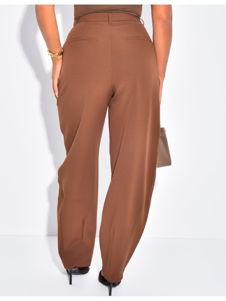 Pantalon de tailleur à coupe large