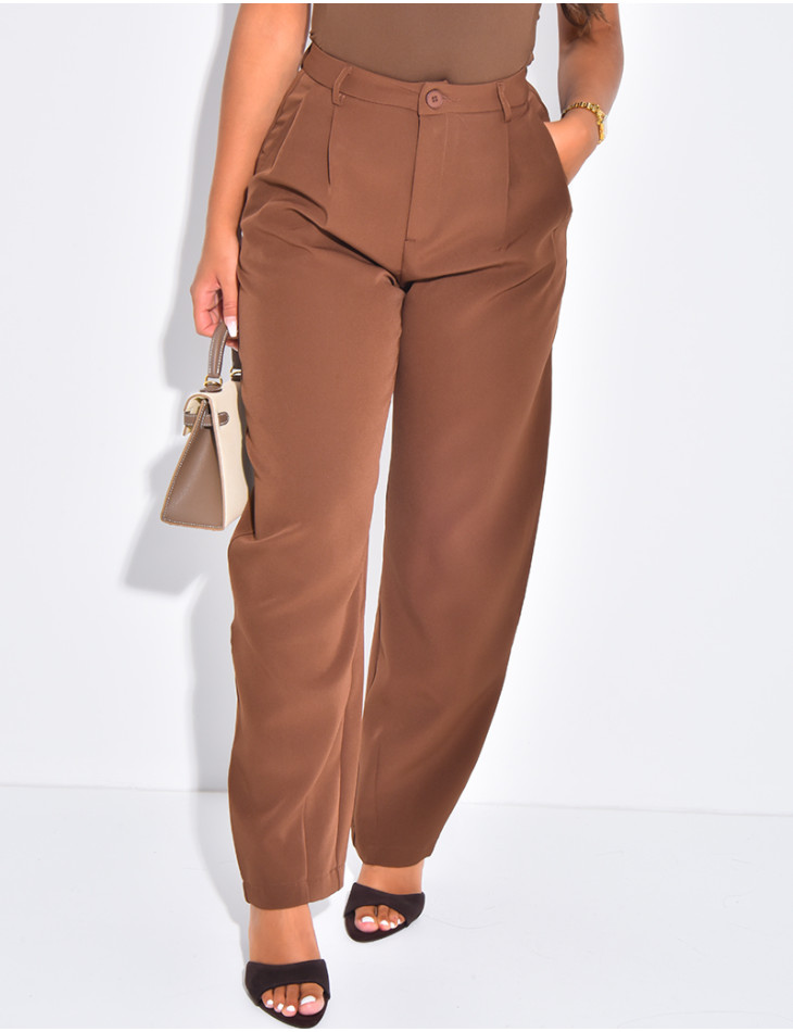 Pantalon de tailleur à coupe large