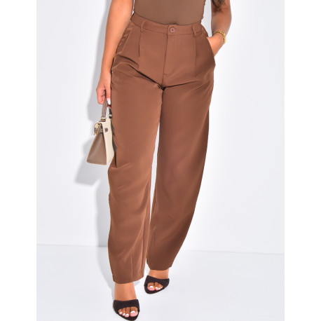 Pantalon de tailleur à coupe large