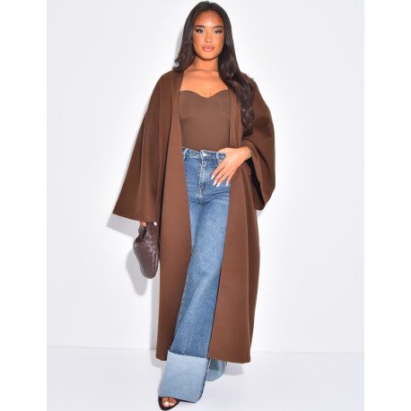 Long & thick felt kimono
