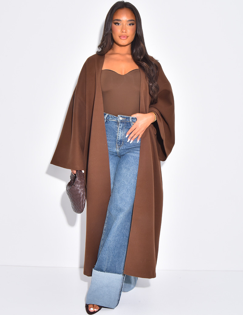 Long & thick felt kimono