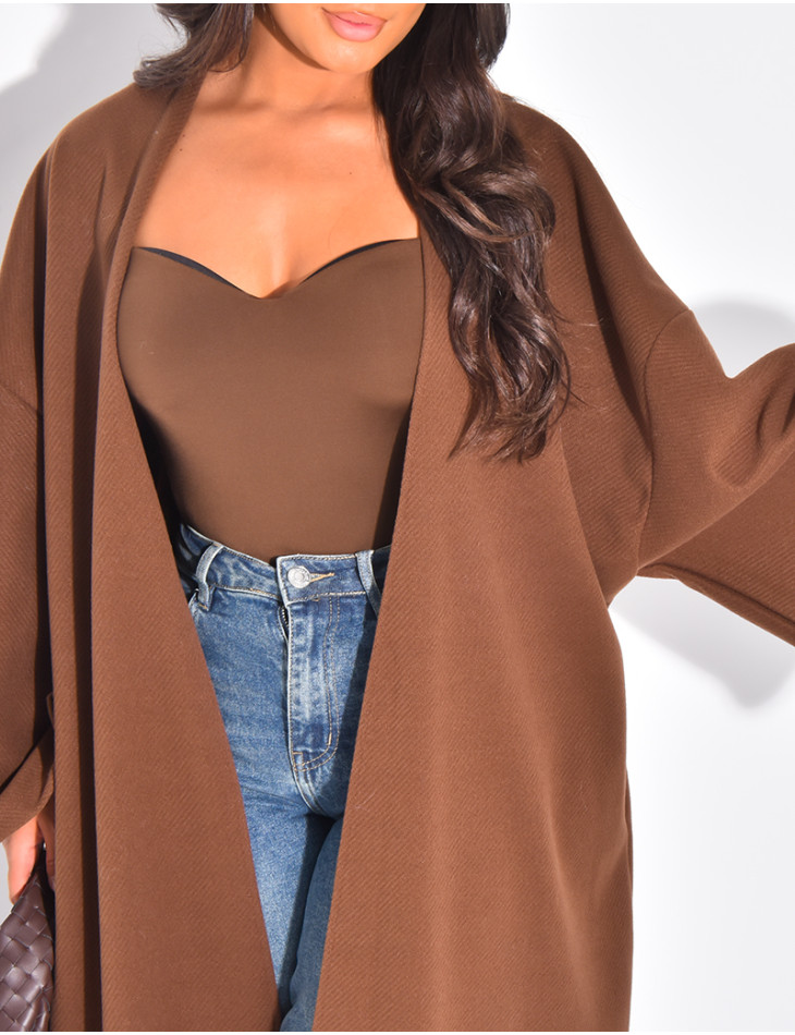 Kimono long et épais en feutrine