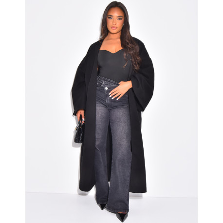Long & thick felt kimono