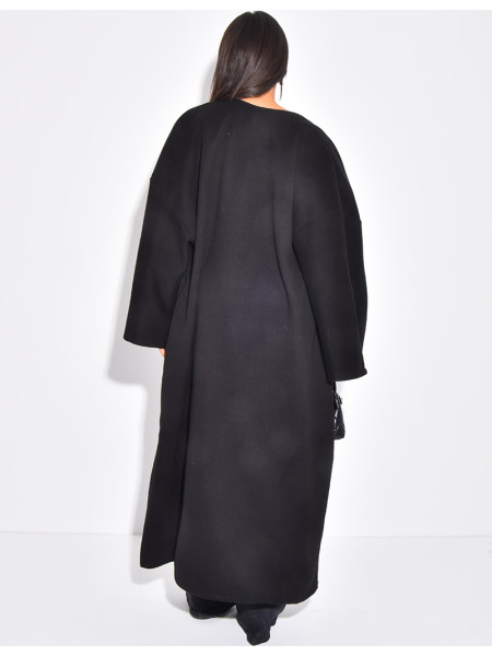 Long & thick felt kimono