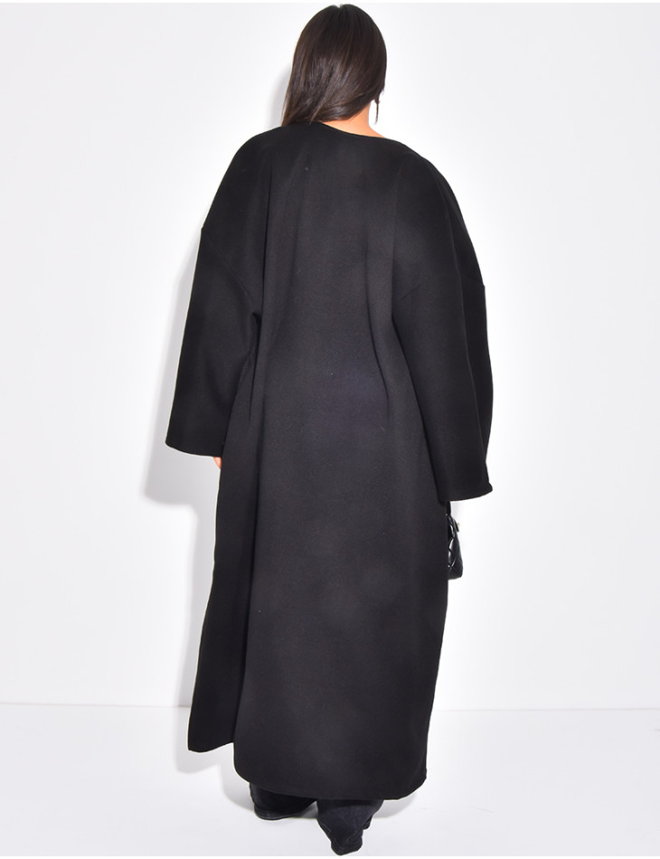 Long & thick felt kimono