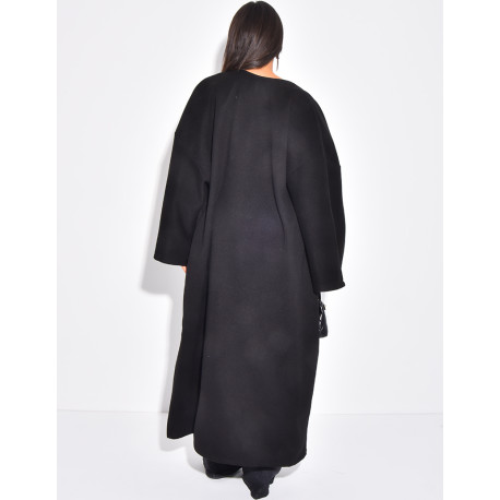 Long & thick felt kimono