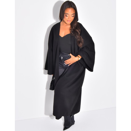 Long & thick felt kimono