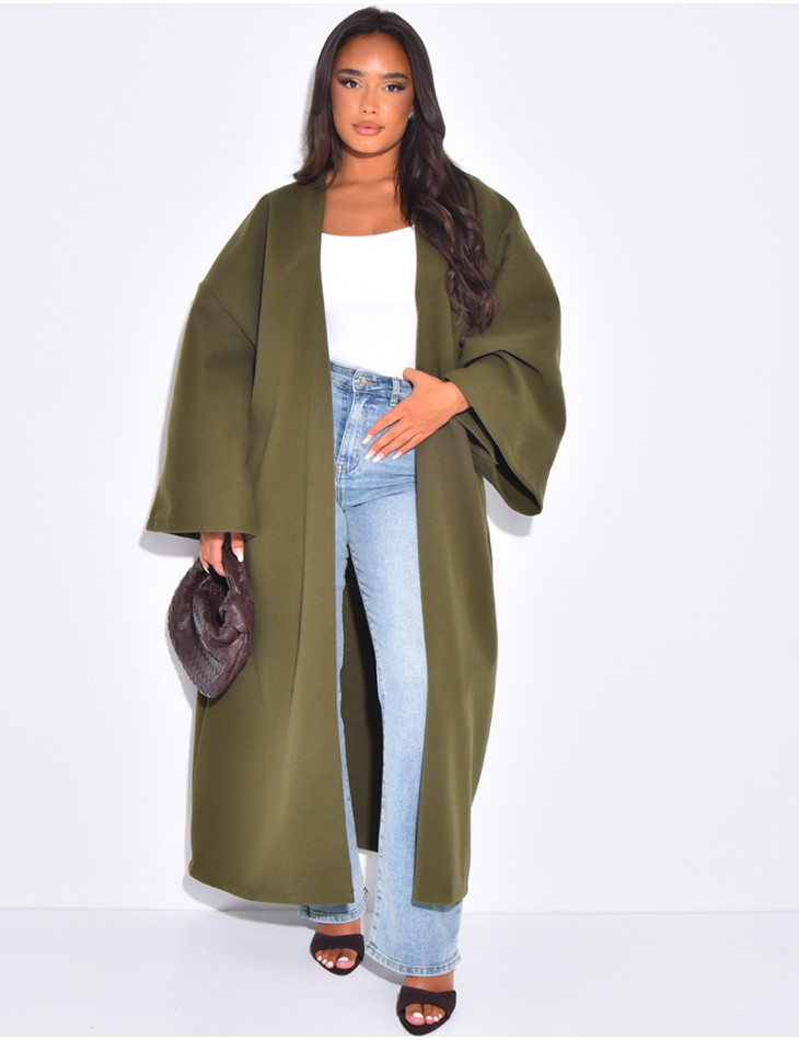 Long & thick felt kimono