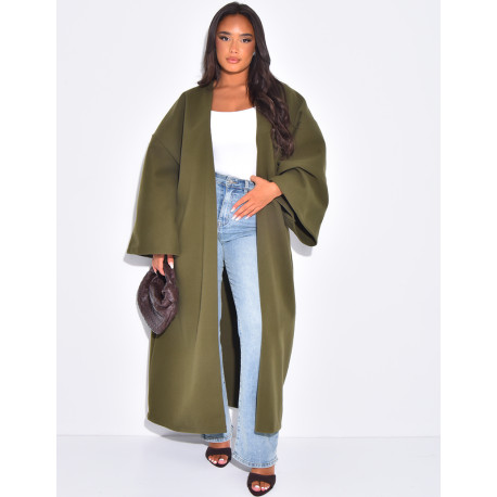 Long & thick felt kimono