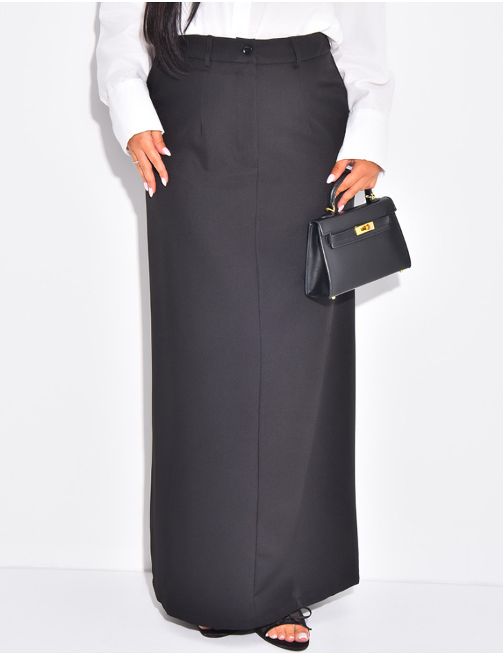 Jupe longue coupe droite