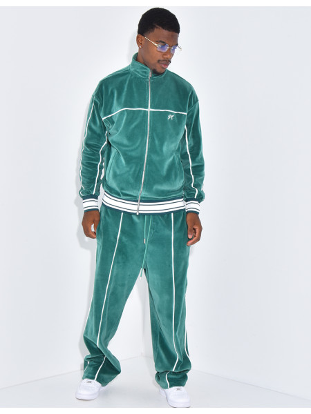 Ensemble tout doux pantalon et veste à capuche "PE"