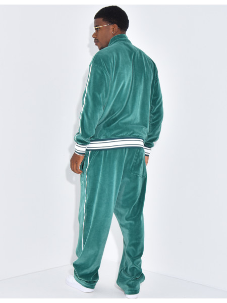 Ensemble tout doux pantalon et veste à capuche "PE"