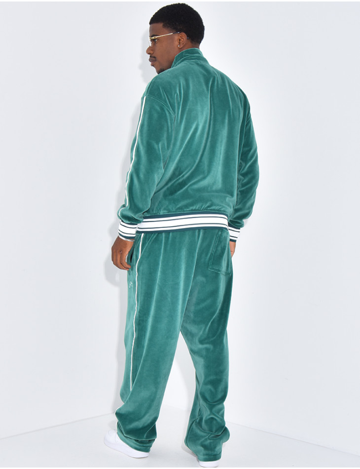 Ensemble tout doux pantalon et veste à capuche "PE"