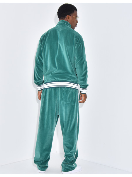 Ensemble tout doux pantalon et veste à capuche "PE"