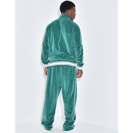 Ensemble tout doux pantalon et veste à capuche "PE"