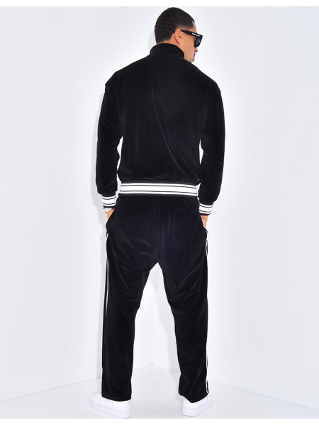 Ensemble tout doux pantalon et veste à capuche "PE"