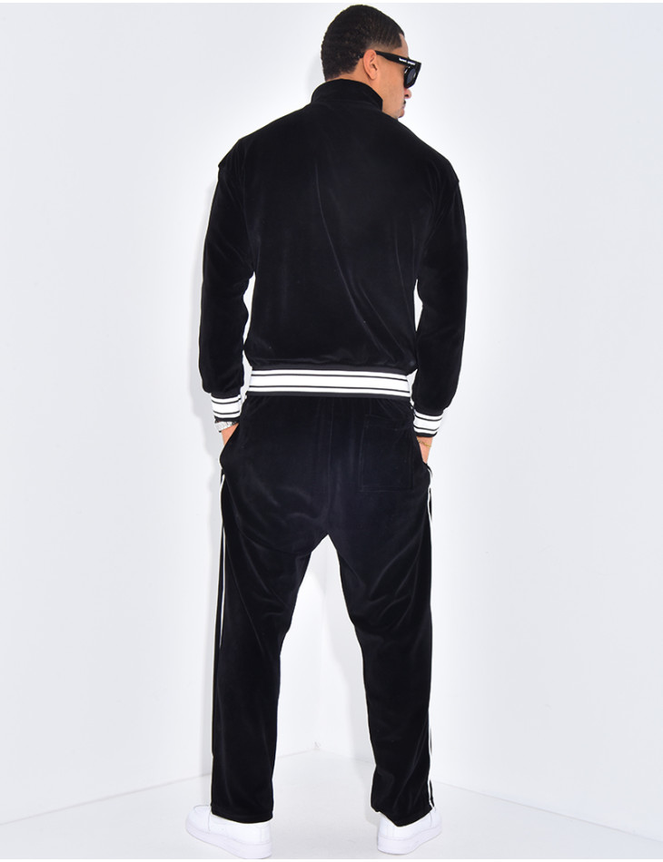 Ensemble tout doux pantalon et veste à capuche "PE"