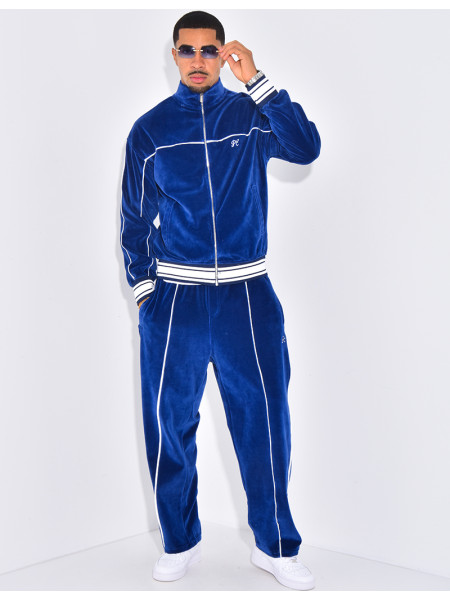 Ensemble tout doux pantalon et veste à capuche "PE"