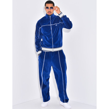 Ensemble tout doux pantalon et veste à capuche "PE"