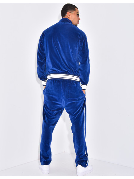 Ensemble tout doux pantalon et veste à capuche "PE"
