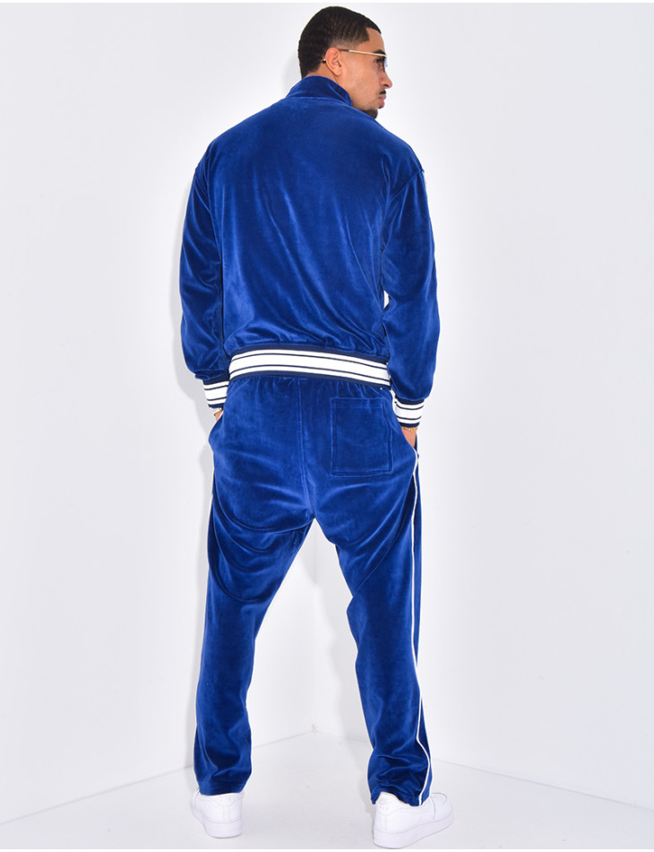 Ensemble tout doux pantalon et veste à capuche "PE"