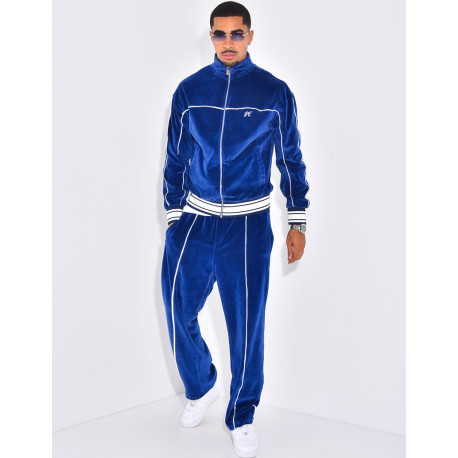 Ensemble tout doux pantalon et veste à capuche "PE"