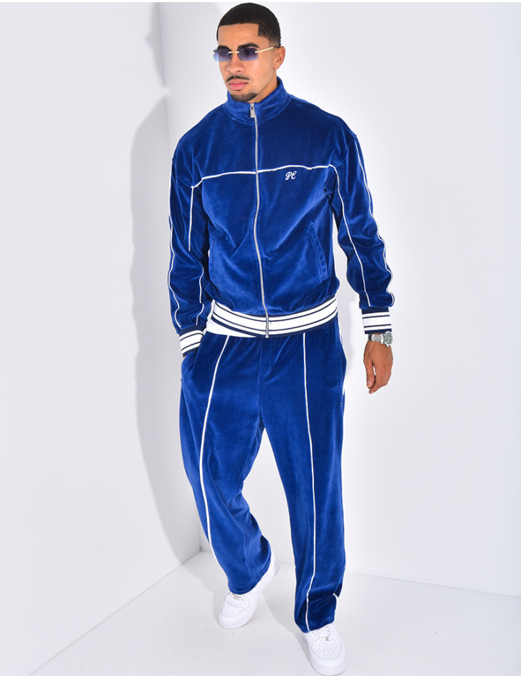 Ensemble tout doux pantalon et veste à capuche "PE"