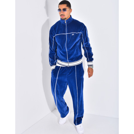 Ensemble tout doux pantalon et veste à capuche "PE"