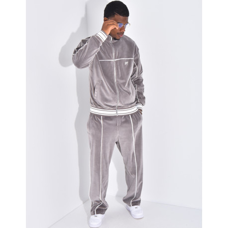 Ensemble tout doux pantalon et veste à capuche "PE"