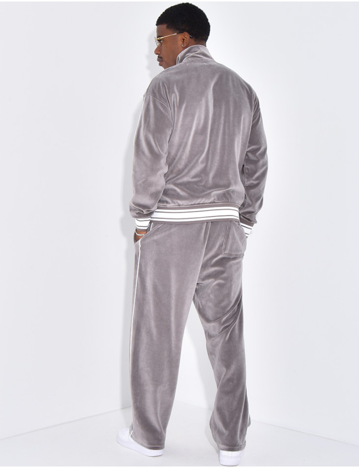 Ensemble tout doux pantalon et veste à capuche "PE"