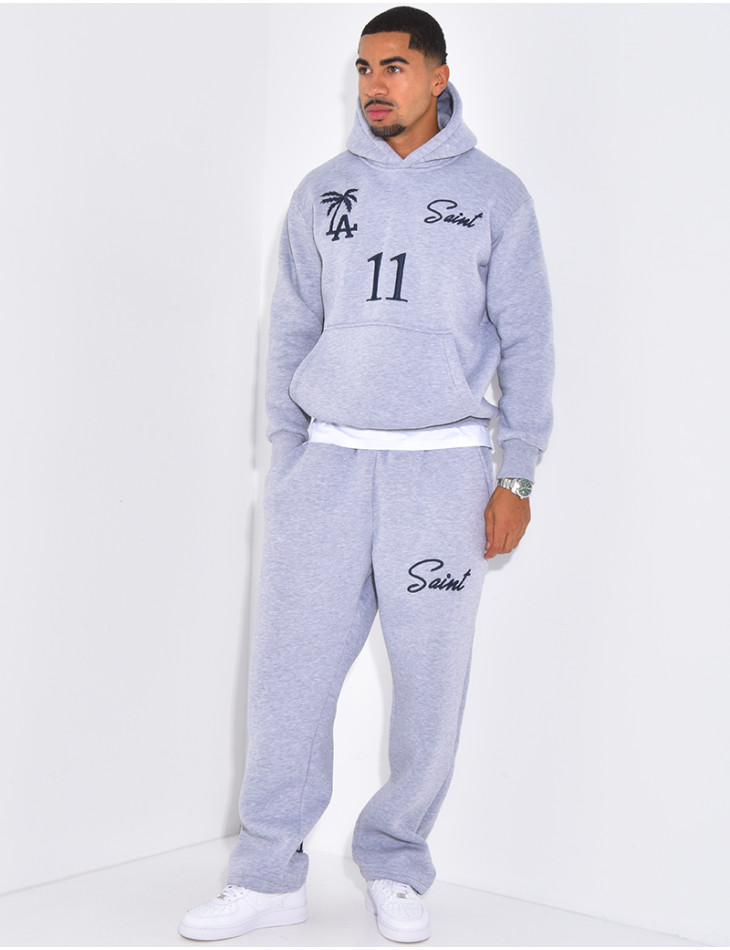 Ensemble molletonné pantalon et sweat à capuche "SAINT"