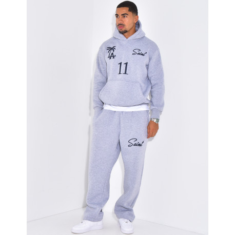 Ensemble molletonné pantalon et sweat à capuche "SAINT"