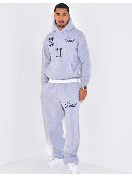 Ensemble molletonné pantalon et sweat à capuche "SAINT"
