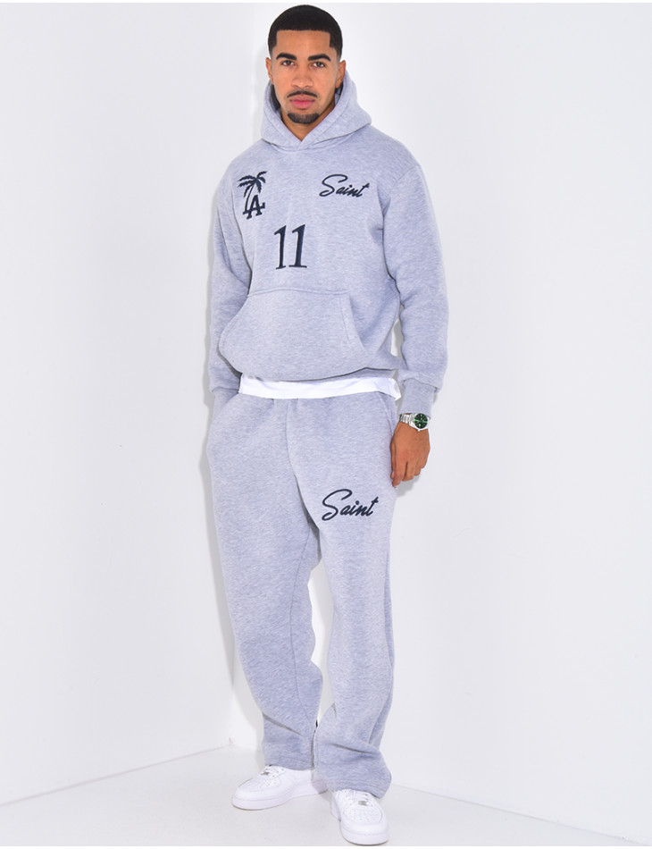 Ensemble molletonné pantalon et sweat à capuche "SAINT"